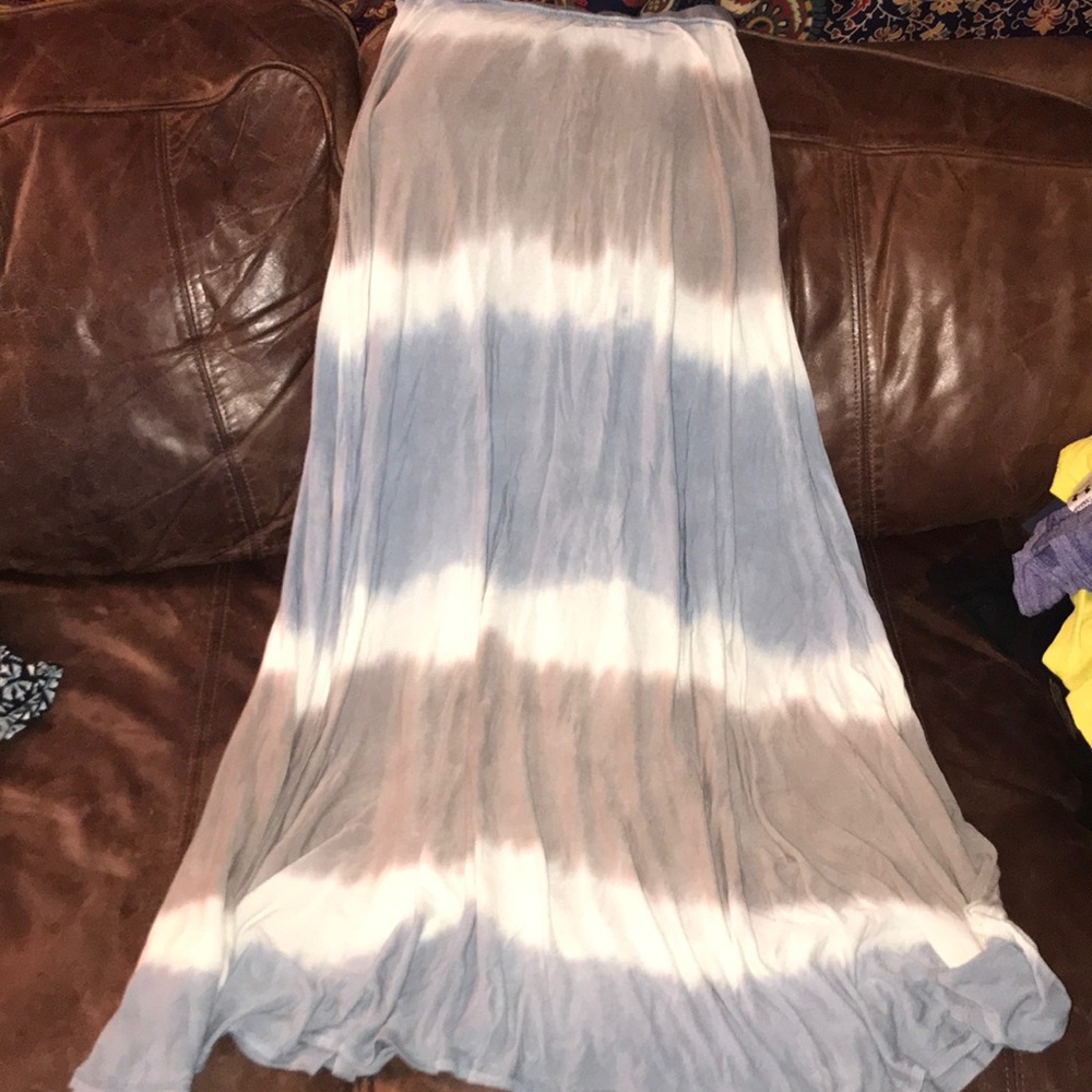 Tie dye maxi skirt